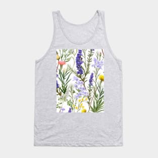 Aromatic Symphony: Organic Summers in Lavender and Herbs Tank Top